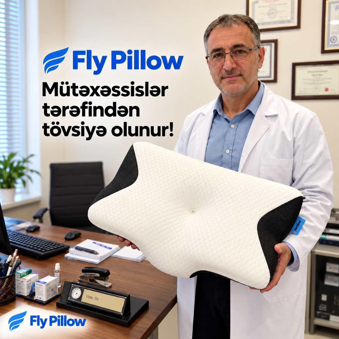 Fly Pillow™ – Boyun Dəstəkləyici Visko Yastıq